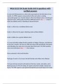 WGU D115 OA Study Guide Unit 6 questions with verified answers&period;