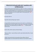 WGU D115 OA Study Guide Unit 7 questions with verified answers&period;