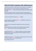 WGU D115 UNIT 2 questions with verified answers&period;