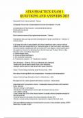 ATLS PRACTICE EXAM 1 QUESTIONS AND ANSWERS 2025