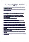 WGU C172 Network And Security Foundations PA and OA