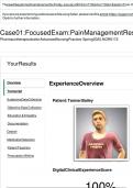 Tanner Bailey Pain Management Shadow Health Focused Exam- Transcript