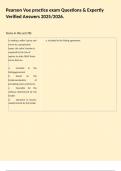 Pearson Vue practice exam Questions & Expertly Verified Answers 2025&sol;2026&period;