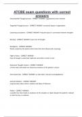 ATCBE exam questions with correct answers 2025