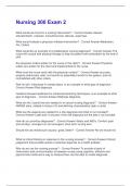 Nursing 300 Exam 2  &vert; Latest 2025 Update with complete solution&period;