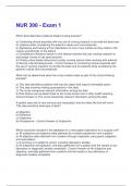 NUR 300 - Exam 1 &vert; Questions and Answers &vert; 2025 Update &vert; 100&percnt; Correct&period;
