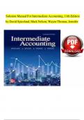 Solution Manual For Intermediate Accounting&comma; 11th Edition by David Spiceland&comma; Mark Nelson&comma; Verified Chapters 1 - 21 complete