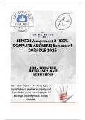 SEP1503 Assignment 2 &lpar;100&percnt; COMPLETE ANSWERS&rpar; Semester 1  2025  DUE  2025&semi; 100&percnt; trusted&comma; comprehensive and complete reliable solution with clear explanation