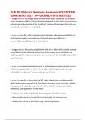 VATI RN Maternal Newborn Assessment QUESTIONS & ANSWERS 2025 &lpar; A&plus; GRADED 100&percnt; VERIFIED&rpar;