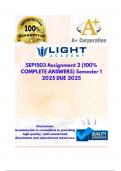  SEP1503 Assignment 2 &lpar;100&percnt; COMPLETE ANSWERS&rpar; Semester 1  2025  DUE  2025&semi; 100&percnt; trusted&comma; comprehensive and complete reliable solution with clear explanation