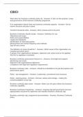 CBCI Exam With Questions and Correct Verified Answers 
