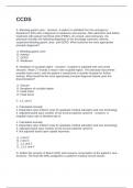 CCDS Exam With Questions and 100&percnt; Correct Answers