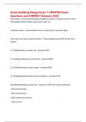 Green Building Design Exam 1 UPDATED Exam Questions and CORRECT Answers 2025