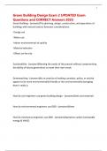 Green Building Design Exam 2 UPDATED Exam Questions and CORRECT Answers 2025