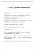 G-22 FDNY Questions And Answers
