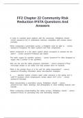 FF2 Chapter 22 Community Risk Reduction IFSTA Questions And Answers