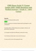 CBIS Exam Guide V1 &lpar;Latest Update 2025 &sol; 2026&rpar; Questions with Verified Answers &vert; Grade A &vert; 100&percnt; Correct
