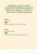 CBIS Exam Guide V2 &lpar;Latest Update 2025 &sol; 2026&rpar; Test Guide with Questions & Answers &vert; Grade A &vert; 100&percnt; Correct &lpar;Verified Solutions&rpar;