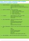 Clinic Theory II Test 1 questions with complete solutions A&plus; graded A&plus; passed