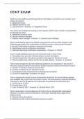 CCHT Exam Questions and 100&percnt; Verified Answers