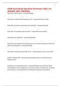 CCHP Exam Study Questions & Answers 2025 &lpar; A&plus; GRADED 100&percnt; VERIFIED&rpar;