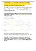 HESI EXIT NGN&comma; HESI RN EXIT EXAM QUESTIONS AND ANSWERS 2024&sol;2025 A COMPLETE SOLUTION WITH 100&percnt; CORRECT VERIFIED ANSWERS BEST RATED TO SCORE A&plus; FOR SUCCESS