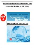 solution manual to accompany organizational behavior 10th edition by mcshane  Chapter 1-15