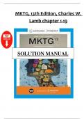 Solution manual for mktg 14th edition by lamb Chapter 1-19