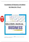 Solution manual for foundations of business 7th edition by pride Chapter 1-47