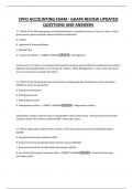 CPFO ACCOUNTING EXAM - GAAFR REVIEW UPDATED QUESTIONS AND ANSWERS