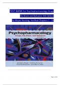 TEST BANK For Psychopharmacology&colon; Drugs&comma; the Brain&comma; and Behavior&comma; 4th Edition By Meyer Nursing&comma; Verified Chapters 1 - 20&comma; Complete Newest Version