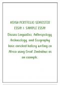 2025 PORTFOLIO Essay 1   Africa in the World&colon; Historical Perspectives &lpar;HSY1511&rpar; 