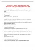 ATI Neuro Practice Questions bank New  Questions with Answers Latest Update 2025