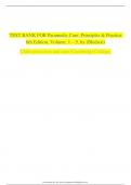 TEST BANK FOR Paramedic Care&colon; Principles & Practice 6th Edition