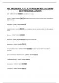 FAC INTERNSHIP LEVEL 1 SAFMEDS MONTH 1 UPDATED QUESTIONS AND ANSWERS