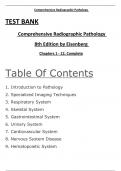 Comprehensive Radiographic Pathology &mdash; Verified Test Bank &vert; Complete Chapters 1&ndash;12 by Ronald L&period; Eisenberg &lpar;8th Edition&rpar;