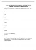 AVID MC 210 CERTIFICATION EXAM STUDY GUIDE UPDATED QUESTIONS AND ANSWERS
