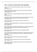 NSC 170 EXAM 4 QUESTIONS AND ANSWERS
