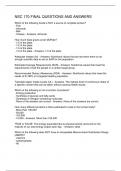 NSC 170 FINAL QUESTIONS AND ANSWERS