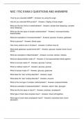 NSC 170C EXAM 2 QUESTIONS AND ANSWERS