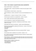 NSC 170C EXAM 3 QUESTIONS AND ANSWERS