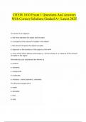  CHEM 1010 Exam 1 Questions And Answers With Correct Solutions Graded A&plus; Latest 2025