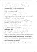 NSC 170 EXAM 2 QUESTIONS AND ANSWERS