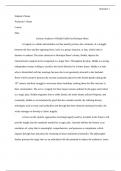 Literary Analysis of Hedda Gabler by Henrique Ibsen