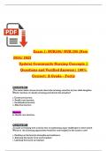Exam 1 NUR206 NUR 206 &lpar;Latest Update&rpar; Community Nursing Concepts Exam Questions and Verified Answers