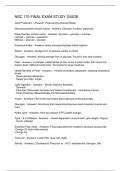 NSC 170 FINAL EXAM STUDY GUIDE