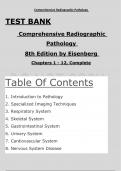 Comprehensive Radiographic Pathology &mdash; Complete & Verified Test Bank &vert; Chapters 1&ndash;12 by Ronald L&period; Eisenberg &lpar;8th Edition&rpar;