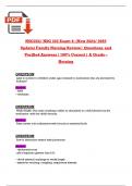 Exam 4&colon; NSG222&sol; NSG 222 &lpar;NEW 2024&sol; 2025 Update&rpar; Family Nursing &vert; Review with Questions and Verified Answers&vert; 100&percnt; Correct&vert; Graded A- Herzing
