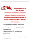 Exam 1&colon; NR548&sol; NR 548 &lpar;Latest Update 2024&sol; 2025&rpar; Psychiatric Assessment for the Psychiatric-Mental Health Nurse Practitioner Review &vert;Weeks 3-4 Covered&vert; Questions and Verified Answers&vert; 100&percnt; Correct- Chamberlain