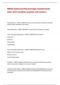 NR565 Advanced Pharmacology Fundamentals  exam with complete question and answers